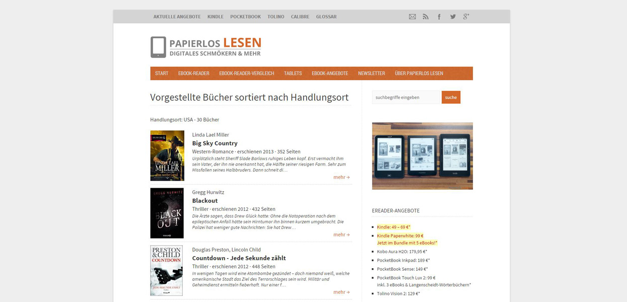 Webseite: papierlos-lesen.de
